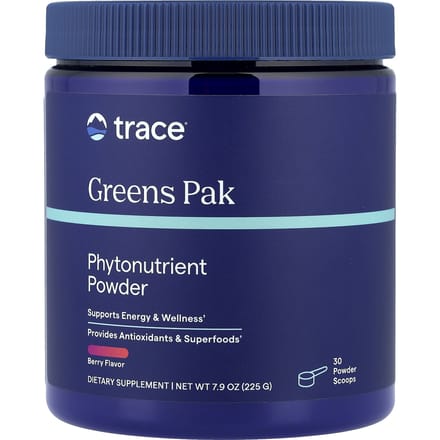Trace, Greens Pak, Phytonutriëntenpoeder, Bes, 225g (7.9oz)
