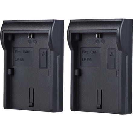 2 stks LP-E6 Batterij Plaat voor Neweer Andoer Dual/Vier Kanaals Batterij Oplader voor Canon EOS 5DII LP-E6 gray
