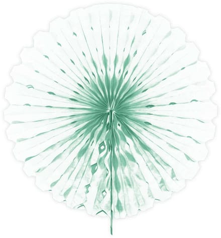 Folat - Papieren waaier Mint green 45 cm