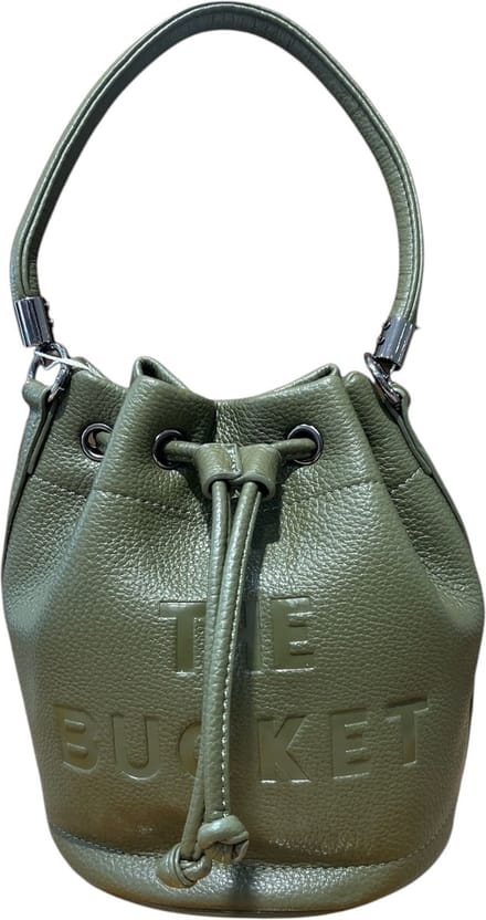 Qischa- The Bucket Bag - handtas - crossbodytas - kaki