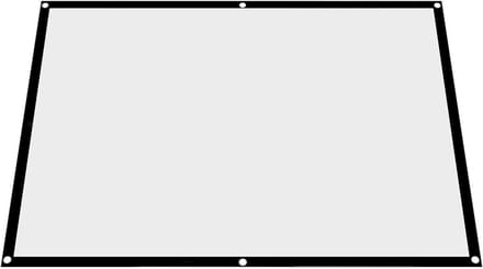 Projectiescherm - Vouwbaar Scherm - Thuisbioscoop Maken - Voor- en Achterprojectie - 100 inch - Wit