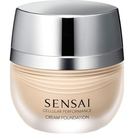 SENSAI Cellular Performance Cream Foundation CF21 Zachte Beige, 30 ml, Verhelderende Volledige Dekking