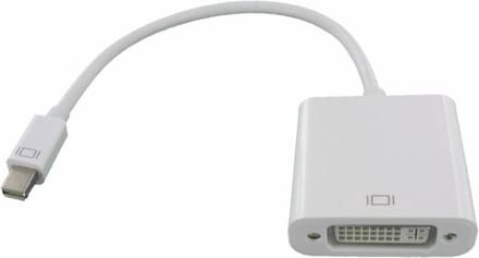 Dolphix - Mini DisplayPort male naar DVI female Adapter - 25cm - Wit