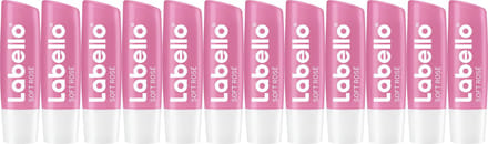 Labello - Soft Rosé Lippenbalsem - 12 stuks - Voordeelverpakking