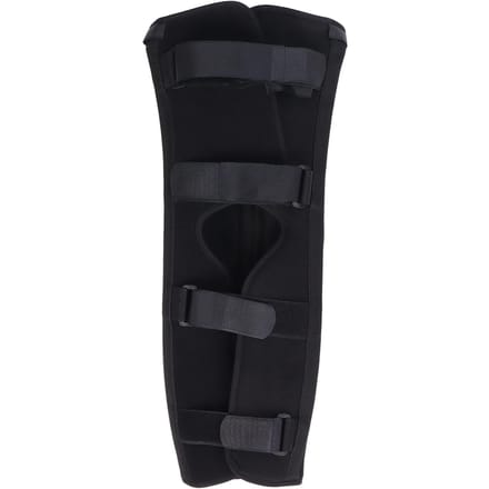 Immobilisateur de Genou Support Solide et Confortable Attelle Genou Pratique avec Quatre Sangles RéglablesS black