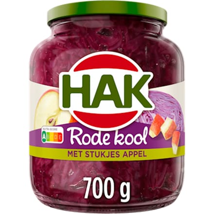 Rode kool met stukjes appel