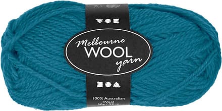 Melbourne wolgaren, L: 92 M, petrol, 50 gr/ 1 bol
