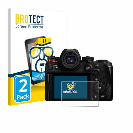 BROTECT - Screenprotector voor Panasonic Lumix DC-S1IIE - Folie Beschermfolie transparant 2 Stuks