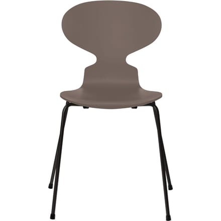 Fritz Hansen Ant Stoel - gelakt - deep clay - zwart