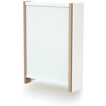 AT4 - Inklapbare luiertafel aan de muur EAZY in hout Wit en Beuken