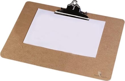 Seco klembord - A3 liggend - Masonite hout - grote heavy duty clip