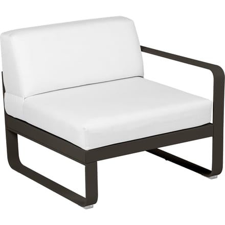 Fermob BELLEVIE Fauteuil Module rechts - E3 Tonka - 81 witgrijs