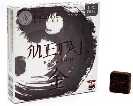 Aromafume - Feng Shui - Wierookblokjes - Wierook - Healing - Metaal - (40 gram)