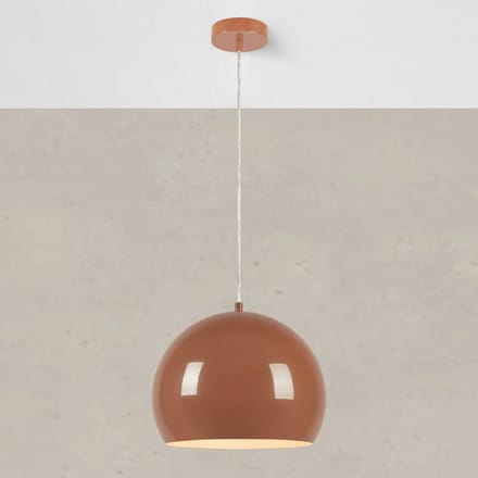 Markslöjd Hanglamp Pop, Ø 28 cm, bruin, metaal