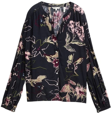 Tom Tailor - Losvallende blouse met patroon - Maat 36 - big flower design