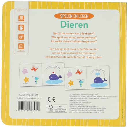 Schuifboekje Spelen en Leren Dieren