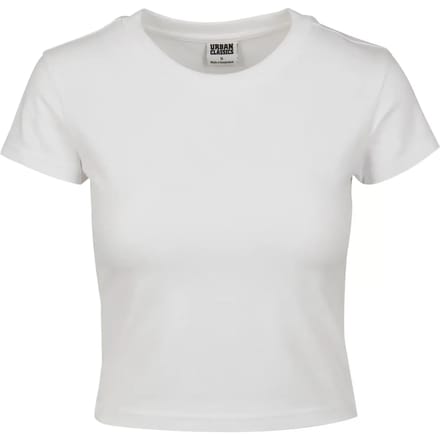 Urban Classics Stretch Jersey Cropped Tee Dames T-shirt - wit - L