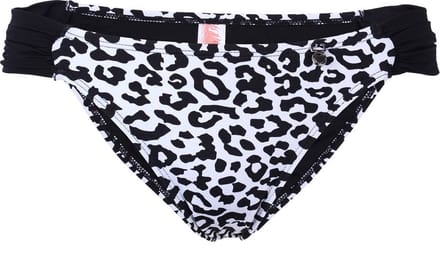 Zwart-witte panterprint bikinibroekje