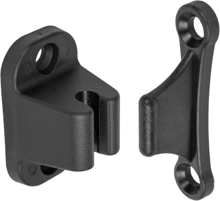 Zwarte Deurvergrendeling voor Caravan en Camper - Incl. 35mm en 48mm Montage
