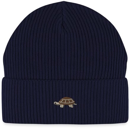 Geborduurde Schildpad Uniseks Bio Fisherman Beanie
