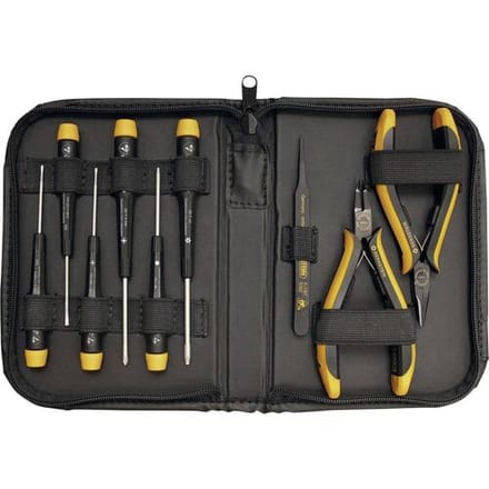 BERNSTEIN Tools for Electronics Bernstein 9-delig ESD-gereedschapsassortiment Carat 2250