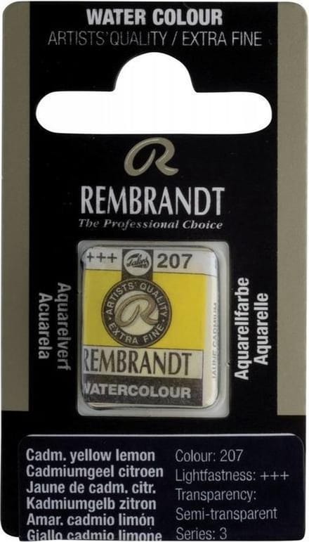 Rembrandt water colour napje Cadmium Yellow Lemon (207)