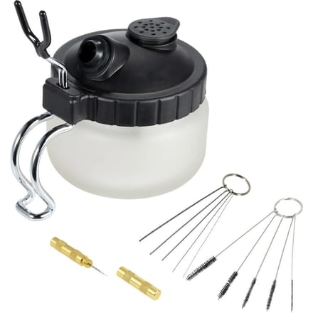Ensemble d'outils de lavage d'aérographe, Pot propre, porte-stylo, Pot de nettoyage de peinture, bouteille, buse d'aiguille