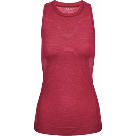 FALKE Wool-Tech Light warme en koude temperatur wol functioneel materiaal Top van onderlaag dames rood - maat S