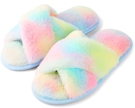 Dames Plüsch Hausschuhe Winterpantoffels