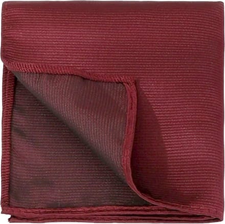 Fako Fashion - Pochette - Pochet - Gestreept - 22x22cm - Donkerrood