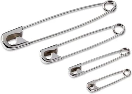 rvs veiligheidsspeldjes - 48 spelden - veiligheidsspelden - nikkel - zilver - 2-3 cm