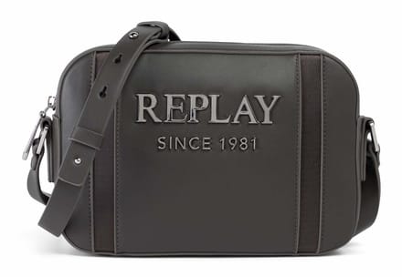 REPLAY schoudertas Crossbody Bag Granite Gray donkergrijs