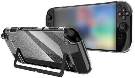 DrPhone SolidArmor – Beschermhoes Compatibel met Nintendo Switch 2 – PC + TPU Crystal Case – Schokbestendig & Transparant