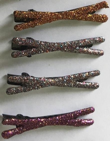 Haarclips Glitter Kruis - 10 Delig