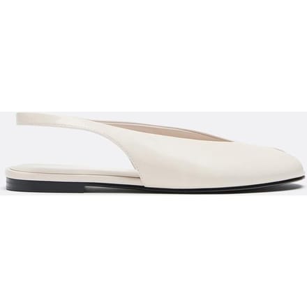Stradivarius Platte slingback ballerina's met peep toe  ECRU 35