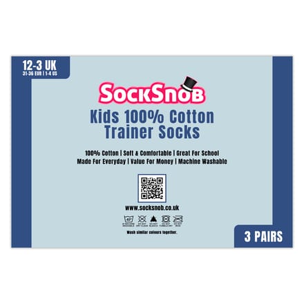 3-Pack Kinderen 100% Katoenen Trainingssokken