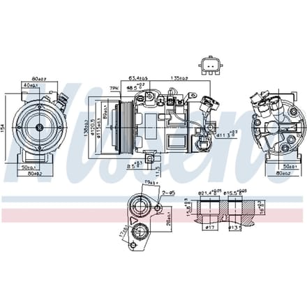 Compressor airconditioning NISSENS 890802