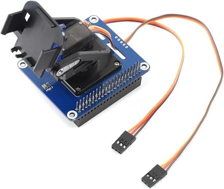 Pan-Tilt HAT Kit - Camera Beweging - Robotica Projecten - Dubbele Servo Controle - I2C Interface - Zwart