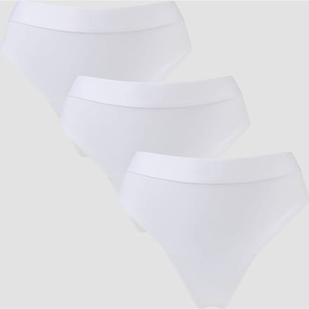 MP middelhoge string voor dames (verpakking met 3 stuks) - Wit - M