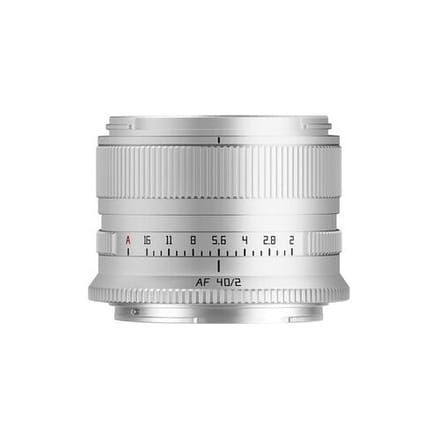 TTArtisan AF 40mm f/2  Nikon Z  zilver