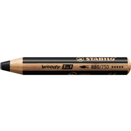 STABILO woody 3 in 1 - multitalent potlood - Zwart - Per stuk