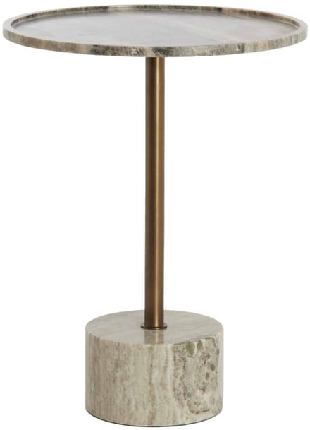 Light & Living Bijzettafel Civita - Bruin - Ø37x49cm - Modern