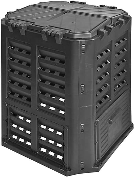 Grote Compostbak 320L met Scharnierdeksel voor Tuin