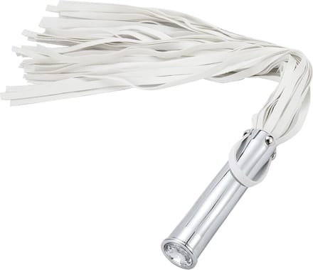 Fixxx - Aluminium Flogger met Verborgen Buttplug - Wit