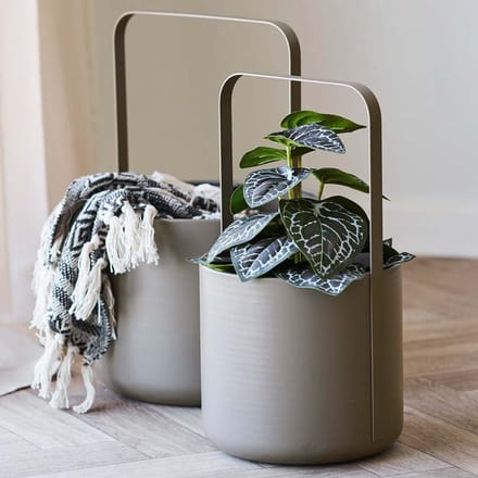 House Collection Bloempot Set Alva Bruin – 2 stuks