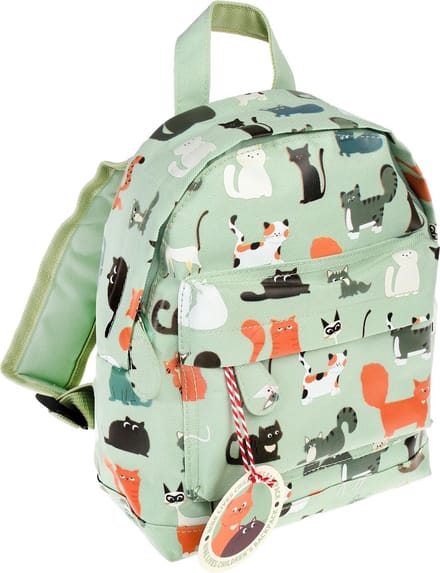 Rex London - Mini Rugtas - Peuter Rugzak - Backpack - "Nine Lives" - Poezen - Katten