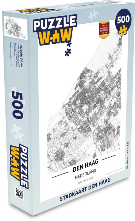 Puzzel Stadkaart Den Haag - Legpuzzel - Puzzel 500 stukjes