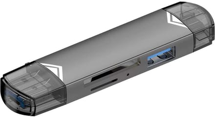 Multi-function Card Reader – USB 3.0 – Type-C & Micro-USB – SD/TF Geheugenkaartlezer – Hoge Snelheid