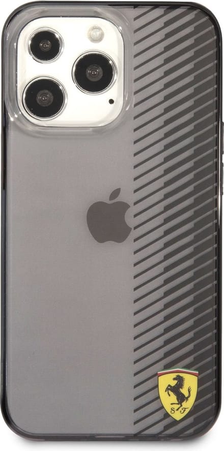 Ferrari On-Track Gradient Back Case - Geschikt voor Apple iPhone 13 Pro Max (6.7") Zwart