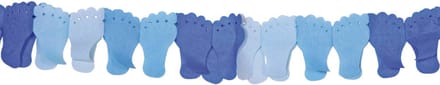 Folat - Blauwe baby voetjes slinger (6 meter)